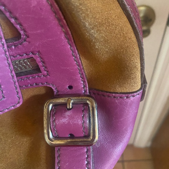 Prada Suede and leather Shoulder Bag - Picture 4 of 16